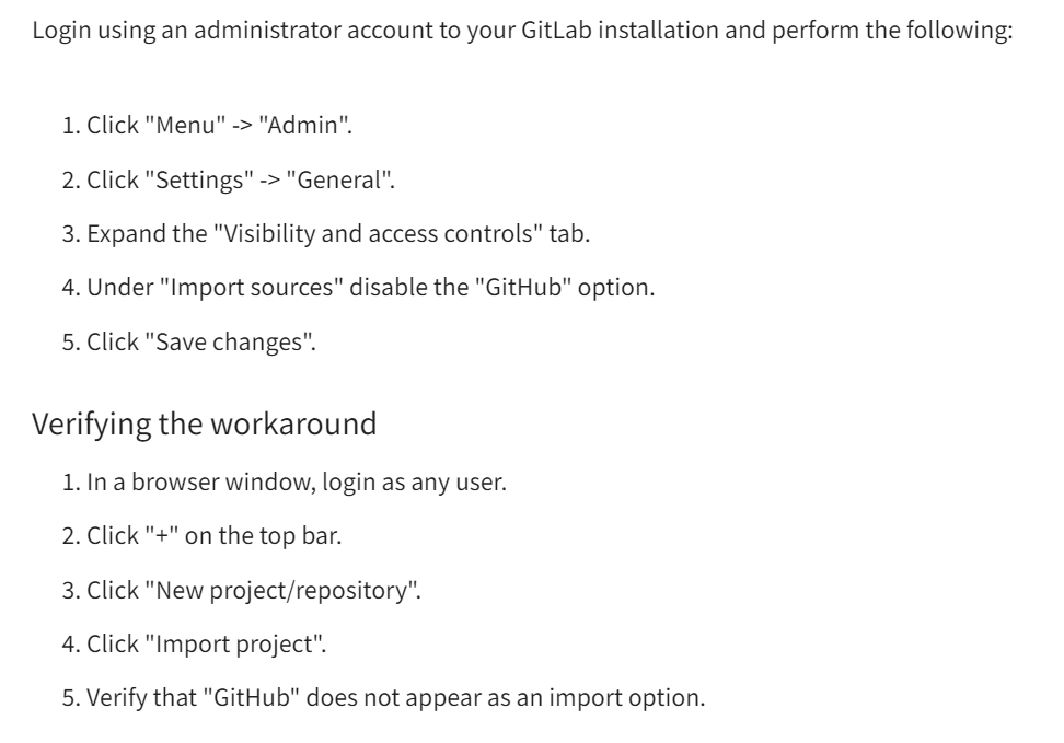 GitLab vulnerability