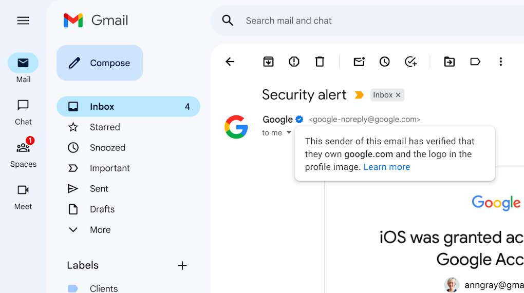 Google Workspace Updates: Expanding upon Gmail security with BIMI